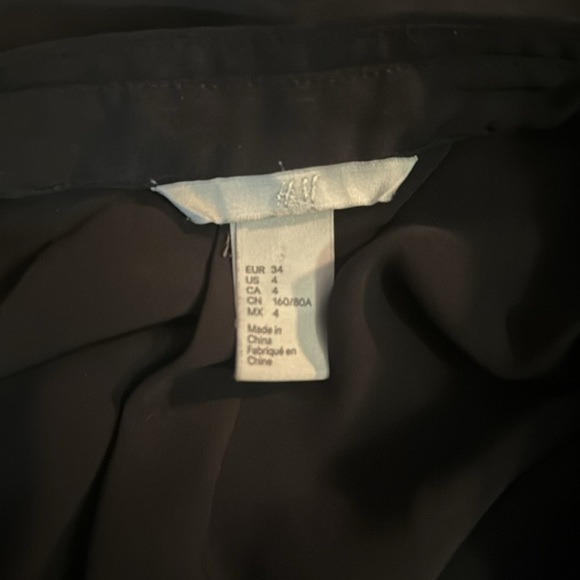 Black H&M Button Front Dress - Size 4 - Picture 9 of 9